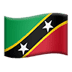 🇰🇳 flag: St. Kitts & Nevis display on Apple